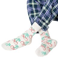 Kojinės moterims Happy Socks 358824, baltos цена и информация | Женские носки | pigu.lt