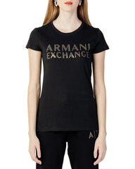 Футболка женская Armani Exchange, черная цена и информация | Футболка женская | pigu.lt