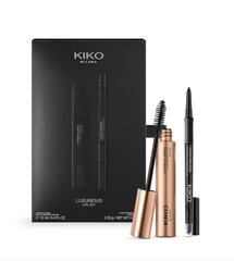 Роскошный набор Kiko Milano для макияжа глаз: объемная тушь и автоматическая подводка цена и информация | Тушь, средства для роста ресниц, тени для век, карандаши для глаз | pigu.lt