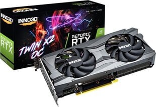Inno3D GeForce RTX 3060 Twin X2 OC (N30602-12D6X-11902120H) цена и информация | Видеокарты (GPU) | pigu.lt