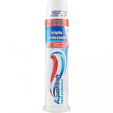 Dantų pasta Aquafresh Triple Protection, su dozatoriumi, 100 ml цена и информация | Dantų šepetėliai, pastos | pigu.lt