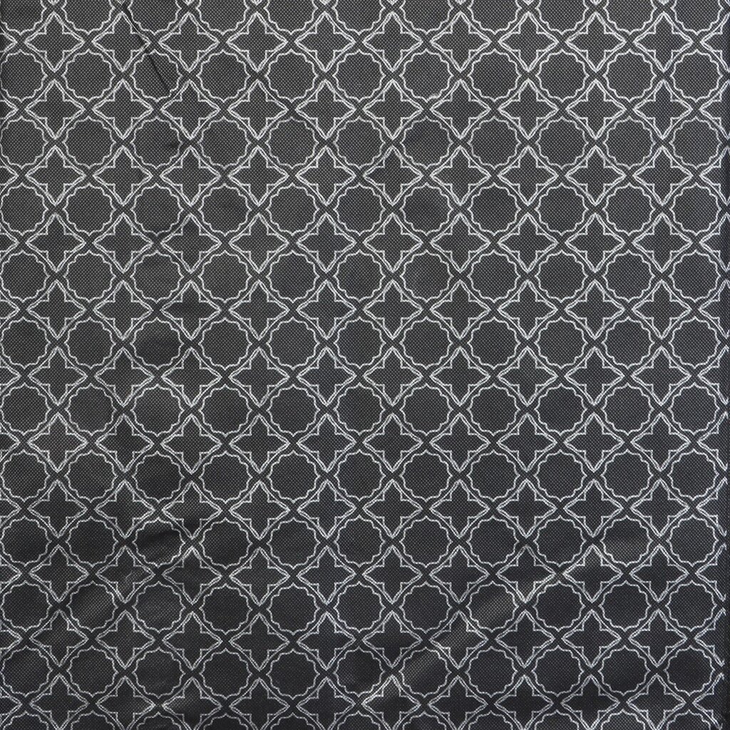 Tekstilinė spinta Saska Garden Ornament, 88x50x160 cm, juoda kaina ir informacija | Spintos | pigu.lt