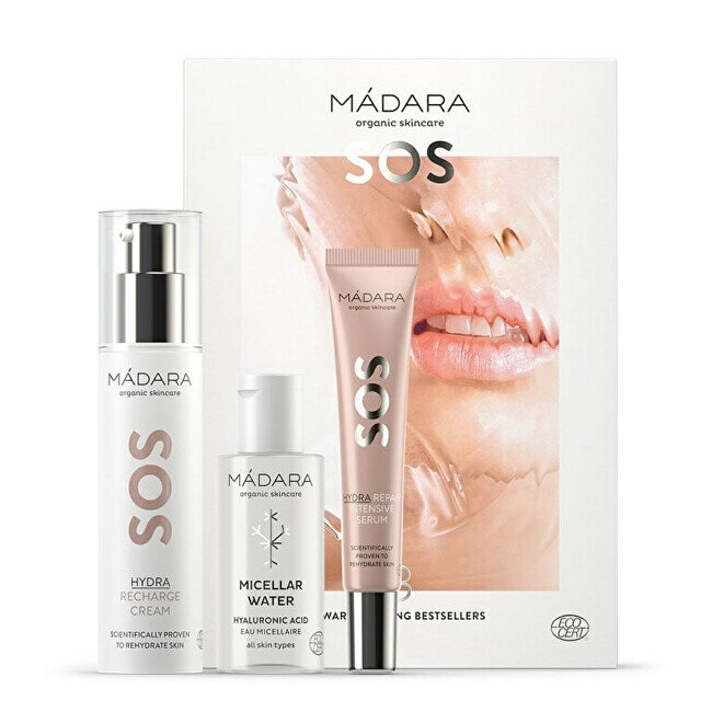 Rinkinys sausai ir dehidratuotai odai SOS Hydra Star Collection: micelinis vanduo, 50ml + kremas, 50ml + serumas, 20ml kaina ir informacija | Veido kremai | pigu.lt