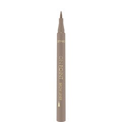 Antakių pieštukas Catrice On Point 020-medium brown, 1 ml kaina ir informacija | Akių šešėliai, pieštukai, blakstienų tušai, serumai | pigu.lt