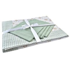 DKD Home Decor staltiesė, žalia, 150 x 150 x 0,5 cm. kaina ir informacija | Staltiesės, servetėlės | pigu.lt
