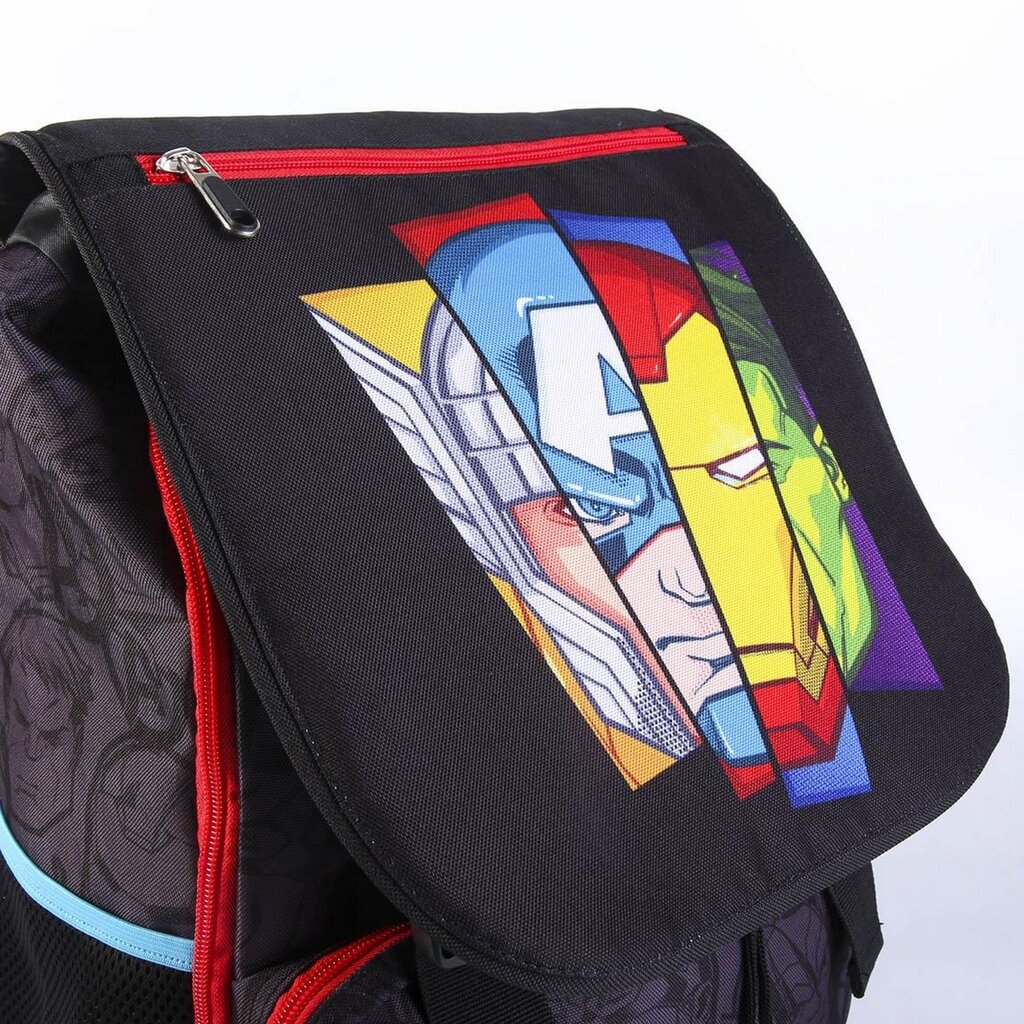 Mokyklinis krepšys The Avengers Juoda (28,5 x 15 x 41 cm) kaina ir informacija | Kuprinės mokyklai, sportiniai maišeliai | pigu.lt