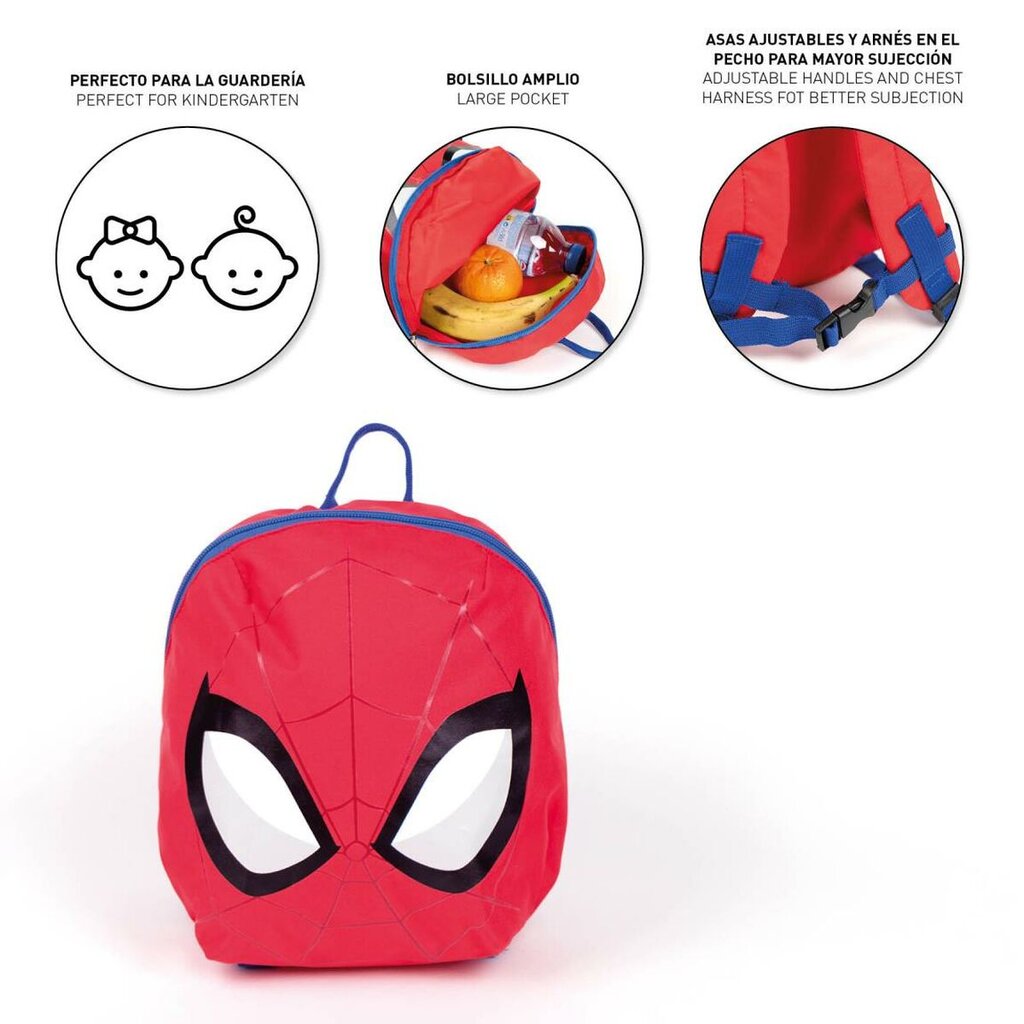 Vaikiškas krepšys Spiderman Raudona (9 x 20 x 25 cm) цена и информация | Kuprinės mokyklai, sportiniai maišeliai | pigu.lt
