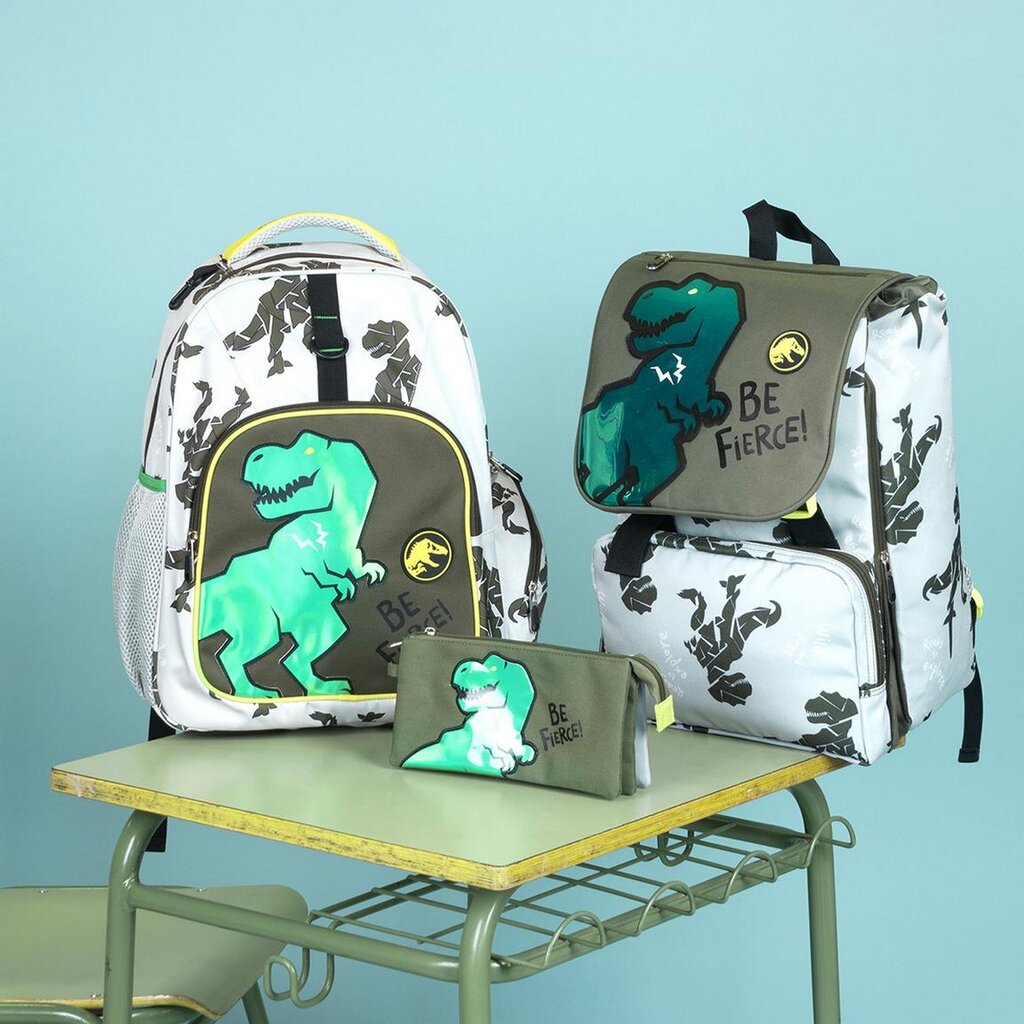 Mokyklinis krepšys Jurassic Park Žalia (28,5 x 15 x 41 cm) цена и информация | Kuprinės mokyklai, sportiniai maišeliai | pigu.lt