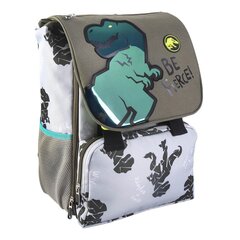 Школьный рюкзак Jurassic Park, темно-зеленый, 28.5 x 15 x 41 см цена и информация | Школьные рюкзаки, спортивные сумки | pigu.lt