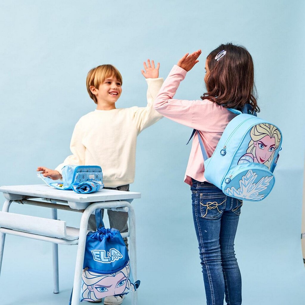 Mokyklinis krepšys Frozen Mėlyna (33 x 27 cm) kaina ir informacija | Kuprinės mokyklai, sportiniai maišeliai | pigu.lt
