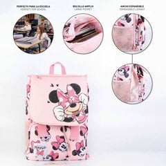 Школьный рюкзак Minnie Mouse, розовый, 28.5 x 15 x 41 см цена и информация | Школьные рюкзаки, спортивные сумки | pigu.lt