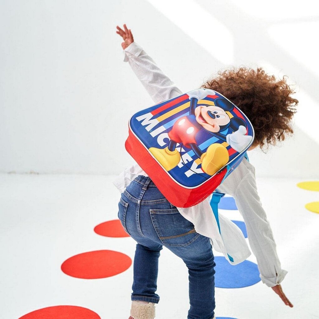 Mokyklinis krepšys Mickey Mouse Tamsiai mėlyna (25 x 31 x 10 cm) цена и информация | Kuprinės mokyklai, sportiniai maišeliai | pigu.lt