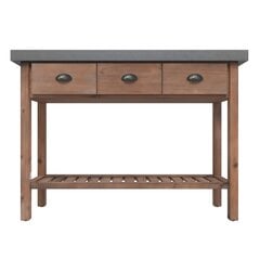 Konsolinis staliukas, 110x35x80cm, eglės medienos masyvas kaina ir informacija | Kavos staliukai | pigu.lt