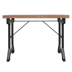 Valgomojo stalas, 110x65x82cm, eglės masyvas ir geležis цена и информация | Кухонные и обеденные столы | pigu.lt