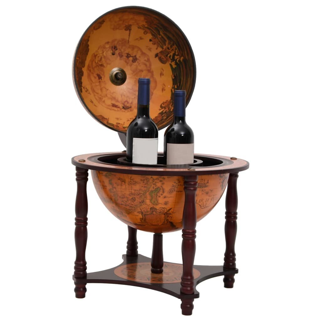 Gaublio formos vyno butelių laikiklis, rudas, eukalipto masyvas kaina ir informacija | Virtuvinės spintelės | pigu.lt