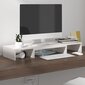 Monitoriaus stovas, baltas, 80x24x10,5cm, pušies masyvas kaina ir informacija | TV staliukai | pigu.lt