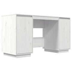 Rašomasis stalas, baltas, 140x50x75cm, pušies medienos masyvas kaina ir informacija | Kompiuteriniai, rašomieji stalai | pigu.lt