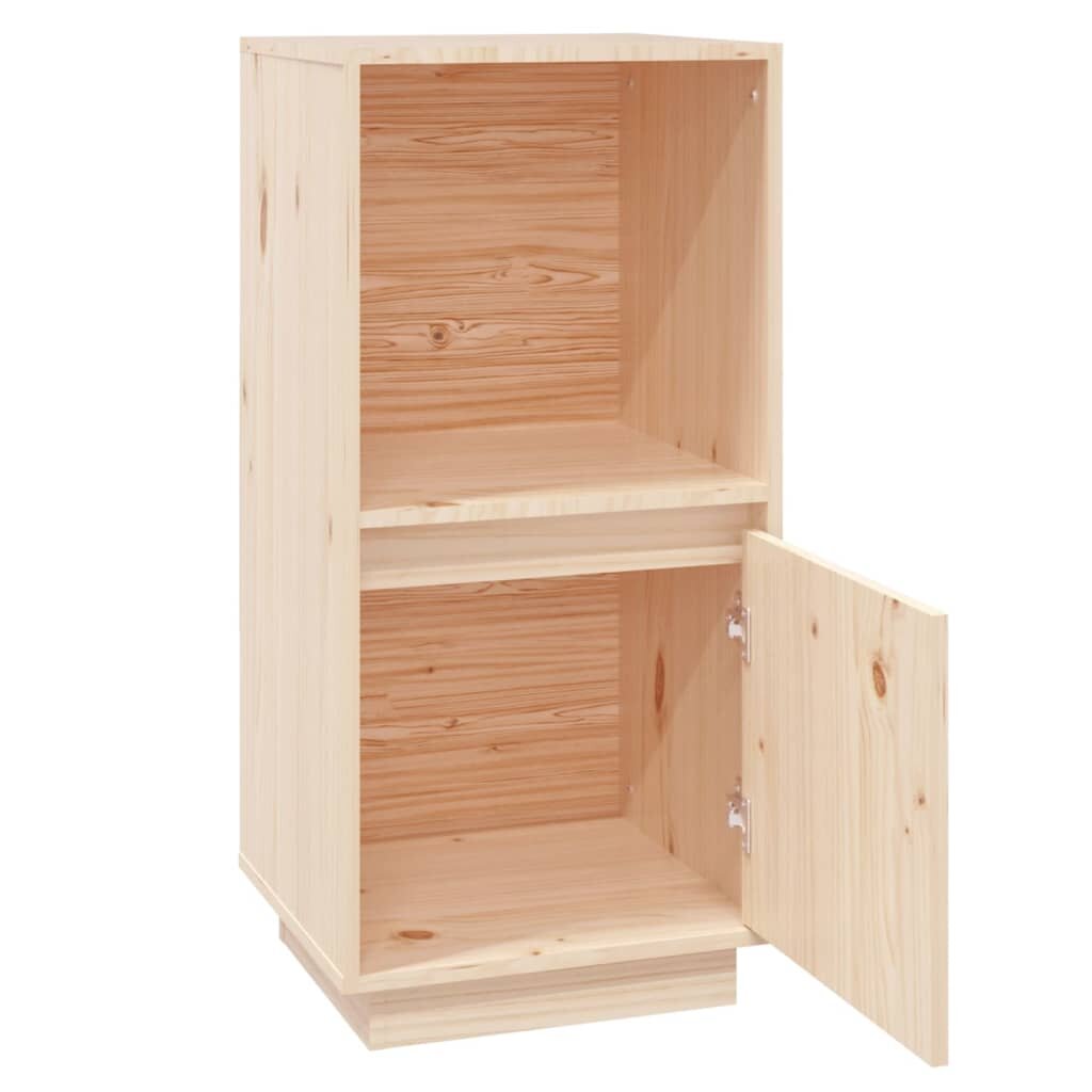Šoninė spintelė, 38x35x80cm, pušies medienos masyvas kaina ir informacija | Svetainės spintelės | pigu.lt