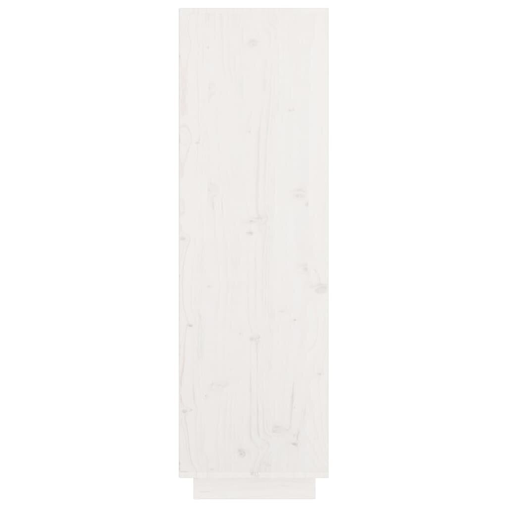 Komoda, baltos spalvos, 74x35x117cm, pušies medienos masyvas kaina ir informacija | Svetainės spintelės | pigu.lt