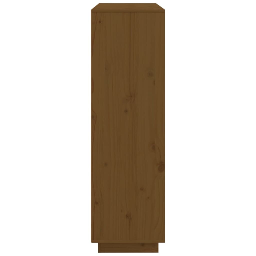 Komoda, medaus ruda, 110,5x35x117cm, pušies medienos masyvas цена и информация | Svetainės spintelės | pigu.lt