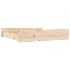 Stalčiai po lova, 2vnt., pušies medienos masyvas kaina ir informacija | Stalčiai, patalynės dėžės | pigu.lt