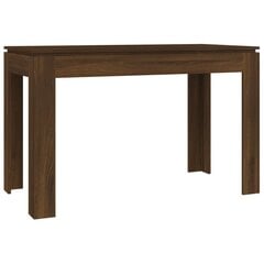 Valgomojo stalas, Mediena, 120x60x76cm, ruda ąžuolo spalva kaina ir informacija | Virtuvės ir valgomojo stalai, staliukai | pigu.lt