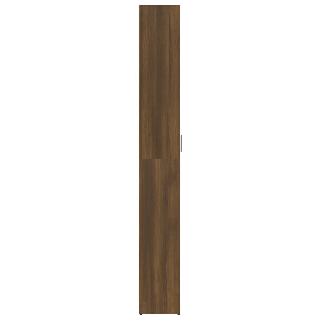 Drabužių spinta, ruda ąžuolo, 55x25x189cm, mediena kaina ir informacija | Spintos | pigu.lt