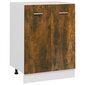 Apatinė spintelė, dūminio ąžuolo, 60 x 46 x 81,5 cm, mediena kaina ir informacija | Virtuvinės spintelės | pigu.lt