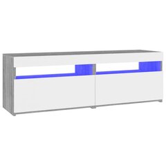 vidaXL Televizoriaus spintelės su LED, 2vnt., pilkos, 60x35x40cm цена и информация | Тумбы под телевизор | pigu.lt