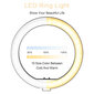 led žiedas / Led Ring lempa su laikikliu (68-200 cm), 33 cm colių kaina ir informacija | Fotografijos apšvietimo įranga | pigu.lt