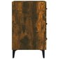 Naktinė spintelė, dūminio ąžuolo, 40 x 40 x 66 cm, apdirbta mediena kaina ir informacija | Spintelės prie lovos | pigu.lt