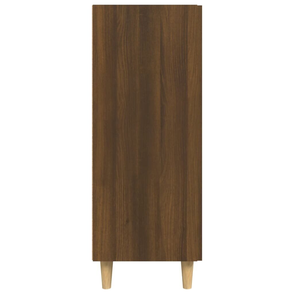 Šoninė spintelė, ruda ąžuolo, 69,5 x 34 x 90 cm, apdirbta mediena kaina ir informacija | Svetainės spintelės | pigu.lt