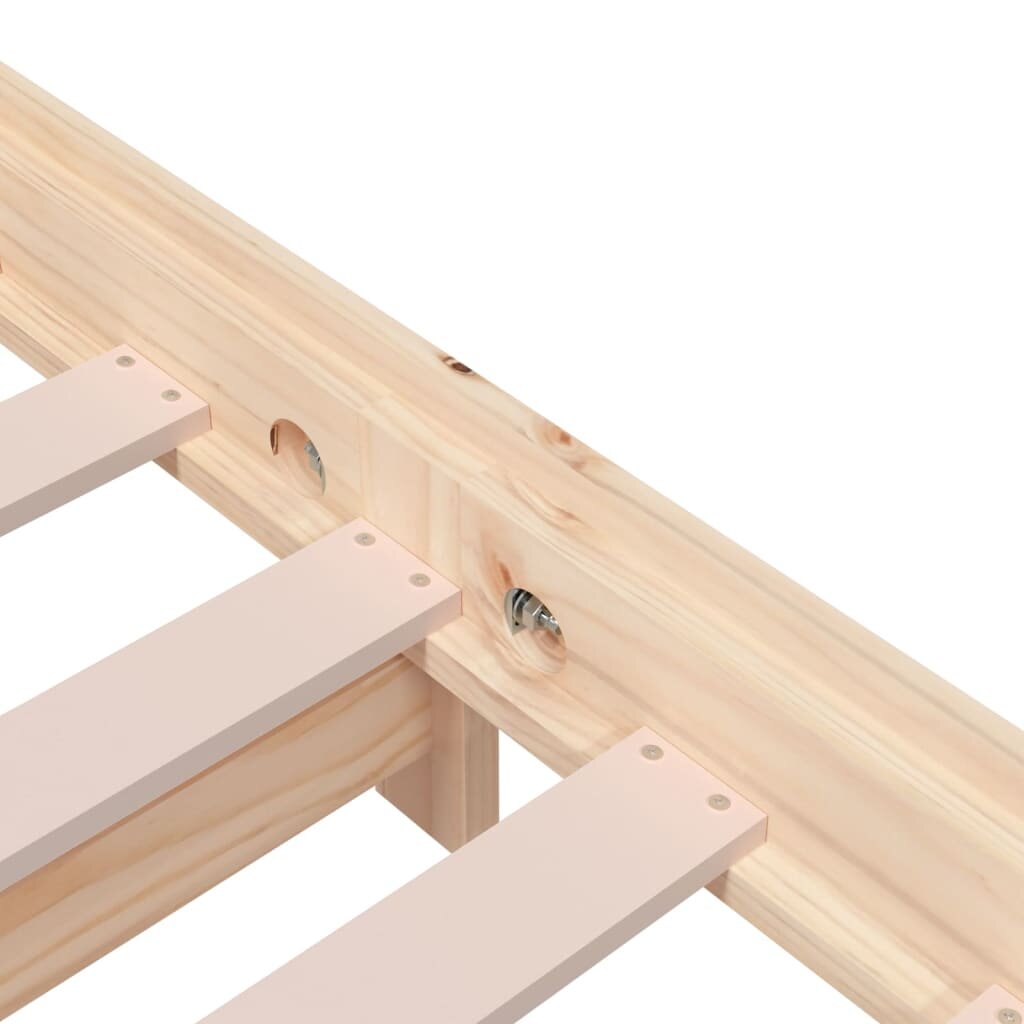 vidaXL Sudedama lova, 100x200cm, pušies medienos masyvas kaina ir informacija | Lovos | pigu.lt