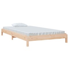 Sudedama lova, 90x200cm, pušies medienos masyvas kaina ir informacija | Lovos | pigu.lt