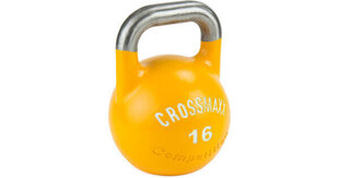 Гиря для соревнований Crossmaxx Competition Kettlebell 16 кг желтая цена и информация | Гантели, гири, штанги | pigu.lt
