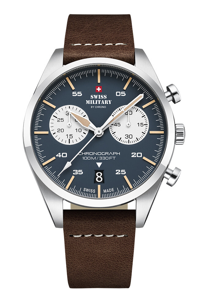 Vyriškas laikrodis Swiss Military by Chrono SM34090.04 kaina ir informacija | Vyriški laikrodžiai | pigu.lt