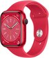 Apple Watch Series 8 GPS 45mm (PRODUCT)RED Aluminium Case ,(PRODUCT)RED Sport Band - MNP43EL/A LV-EE цена и информация | Išmanieji laikrodžiai (smartwatch) | pigu.lt