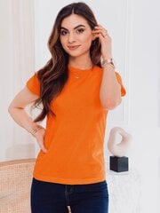 Marškinėliai moterims, oranžinės spalvos цена и информация | Женские футболки | pigu.lt