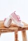 Medžiaginiai laisvalaikio batai su lipniais užsegimais vaikams BSB21615, rožiniai kaina ir informacija | Sportiniai batai vaikams | pigu.lt