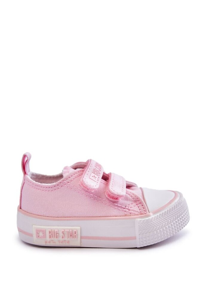 Medžiaginiai laisvalaikio batai su lipniais užsegimais vaikams BSB21621, rožiniai kaina ir informacija | Sportiniai batai vaikams | pigu.lt