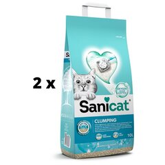 Наполнитель для кошачьего туалета Sanicat Clumping Marseille Soap, упаковка 2 шт. по 10 л цена и информация | Наполнитель для кошек | pigu.lt