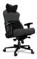 Kompiuterio kėdė Yumisu 2053, kompiuterinių žaidimų žaidėjams, medžiaginis apmušalas, pilkai juodas spalvos kaina ir informacija | Biuro kėdės | pigu.lt