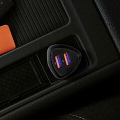 Forcell Carbon automobilinis įkroviklis USB QC 3.0 18W + USB QC 3.0 18W juodas (36W) kaina ir informacija | Krovikliai telefonams | pigu.lt