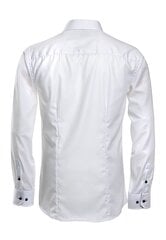 22OS/Мужская рубашка с белым контрастом (Slim) цена и информация | Мужские рубашки | pigu.lt