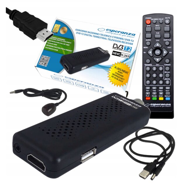 VB-T2 HEVC H.265 HD TV Tuner kaina ir informacija | TV imtuvai | pigu.lt