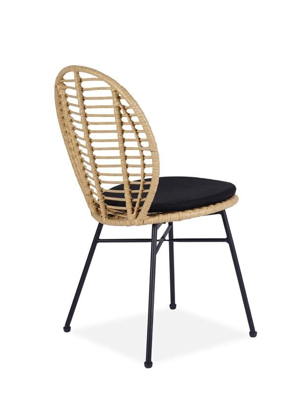 2-jų kėdžių komplektas Halmar K472, rudas/juodas цена и информация | Virtuvės ir valgomojo kėdės | pigu.lt