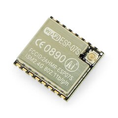 WiFi modulis ESP-07S ESP8266 - 9 GPIO, ADC, u.FL jungtis цена и информация | Электроника с открытым кодом | pigu.lt