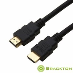 Кабель Brackton HDMI- HDMI 1.0 м Full-HD цена и информация | Кабели и провода | pigu.lt