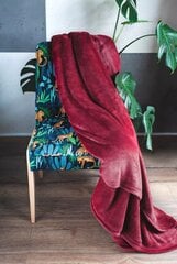 Декоративное одеяло, бордовый цвет, 200x220 см. цена и информация | Покрывала, пледы | pigu.lt
