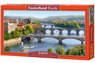 Dėlionė Castorland Bridges in Prague, 4000 detalių kaina ir informacija | Dėlionės (puzzle) | pigu.lt